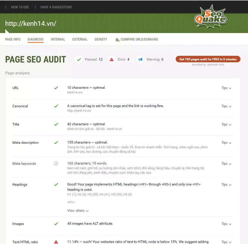 Hướng dẫn cách kiểm tra website chuẩn seo